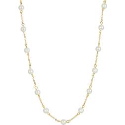1928 Jewelry Chain Necklace - Gold/White