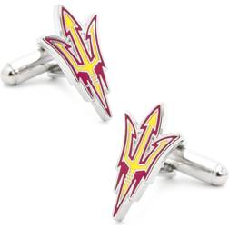 Cufflinks Inc Arizona State Sun Devils Logo Cufflinks - Silver/Red/Yellow