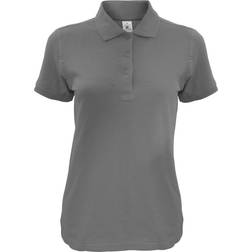 B&C Collection Women's Safran Timeless Short-Sleeved Pique Polo Shirt - Dark Grey