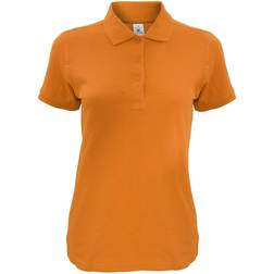 B&C Collection Women's Safran Timeless Short-Sleeved Pique Polo Shirt - Pumpkin Orange