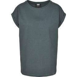 Urban Classics Ladies Extended Shoulder Tee - Bottle Green