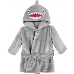 Hudson Soft Plush Animal Face Bathrobe - Grey Shark