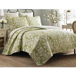 Laura Ashley Rowland Twin Duvet Cover Green