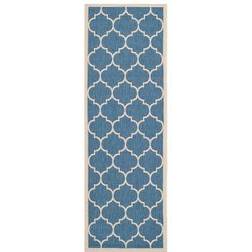 Safavieh Courtyard Alyssa Blue, Beige 27x120"