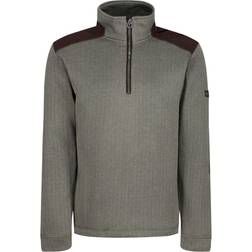 Regatta Mens Holbeck Half Zip Fleece Top (Black)