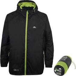 Trespass Qikpac Rain jacket Unisex- Black