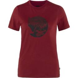 Fjällräven Abisko Wool Fox SS W Pomegranate Dark T-shirts Women