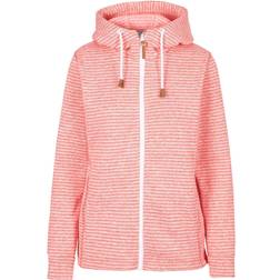 Trespass Womens/Ladies Kari Striped Fleece Jacket (Rhubarb Marl)