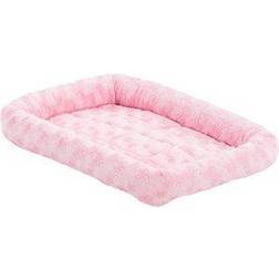 Midwest Quiet Time Fashion Plush Bolster Dog Crate Mat