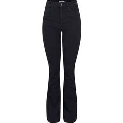Pieces Peggy high waisted flare jeans in