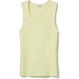 Agolde Poppy Ribbed Tank Top Frosting