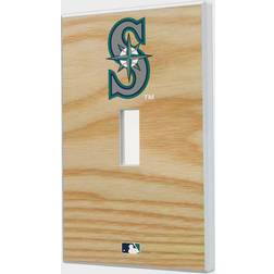 Strategic Printing Seattle Mariners Baseball Bat Design Single Toggle Light Switch Plate