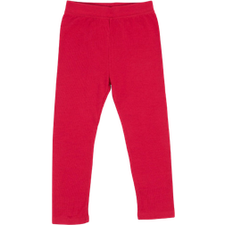 Leveret Girl's Cotton Solid Classic Color Spandex Leggings - Red (28994730197066)