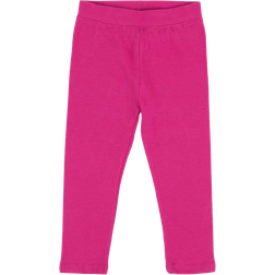 Leveret Girl's Cotton Solid Classic Color Spandex Leggings - Hot Pink (28994728951882)