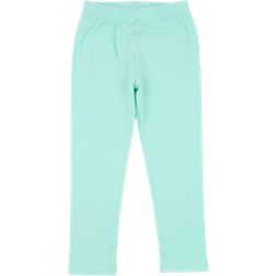 Leveret Girl's Cotton Solid Classic Color Spandex Leggings - Aqua (30377369239626)