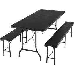 tectake Camping table set foldable