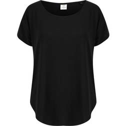 Tombo Womens/Ladies Scoop Neck T-Shirt (Black)