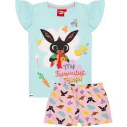 Bing Bunny Girls My Favouritist Things Short Pyjama Set (18-24 Months) (Pastel Pink/Mint)