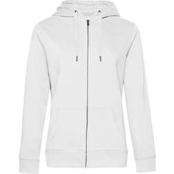 B&C Collection Queen Zipped Hoodie - White