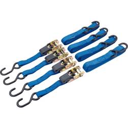 Draper Ratcheting Tie Down Straps, 5m x 25mm, 250kg (4 Piece)