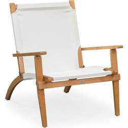 BALKENE HOME Walker Folding Wooden Outdoor Lounge Chair
