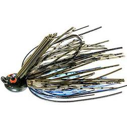 Z-Man Crosseyez Power Finesse Jig 1/4oz Bruised Green Pumpkin