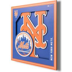 YouTheFan New York Mets 3D Logo Wall Art