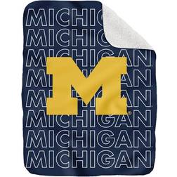NCAA Michigan Wolverines Echo Plush Blanket