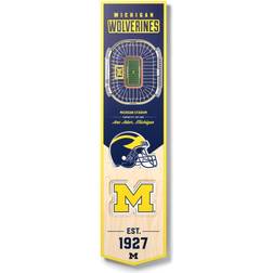 YouTheFan Michigan Wolverines 3D Stadium Banner