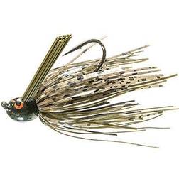 Z-Man Crosseyez Power Finesse Jig 1/4oz Green Pumpkin