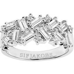 Sif Jakobs Antella Ring - Silver/Transparent