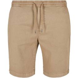 Urban Classics Stretch Twill Jogging Shorts - Darksand