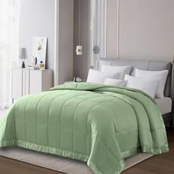 Lcm Home Down Alternative Blankets Green (228.6x228.6)