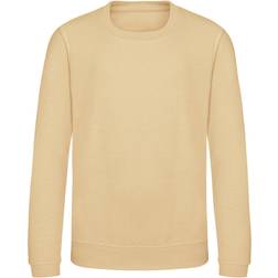 AWDis Kid's Plain Crew Neck Sweatshirt - Desert Sand