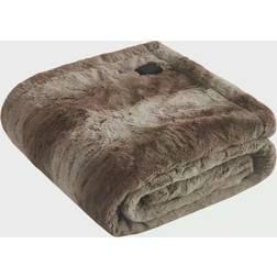 Beautyrest Marselle Heated Wrap with Built-in Controller Blankets Brown (162.56x127)