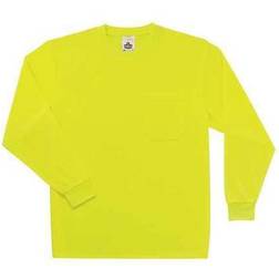 Ergodyne Long Sleeve TShirt,Lime,NonCertified,4XL