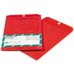 38734 Fashion Color Clasp Envelope 9 x 12 28lb Red 10 Pack