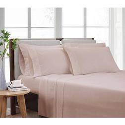 Cannon Solid Bed Sheet Pink (259.08x175.26)