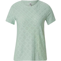 Jacqueline de Yong Cathinka Tag Short Sleeve T-shirt - Mint
