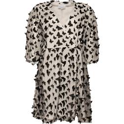 Noella Maya Dress - Black w. White