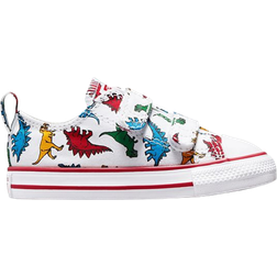 Converse Chuck Taylor All Star Easy-On Dinosaurs - White/Enamel Red/Totally Blue