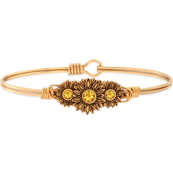 Luca + Danni Sunflowers Bangle Bracelet - Gold/Yellow