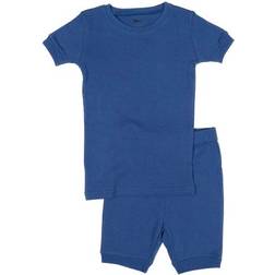 Leveret Kid's Short Sleeve Classic Solid Color Pajamas - Royal Blue (32177957273674)