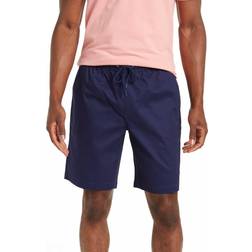 TailorByrd Drawstring Stretch Twill Shorts - Navy