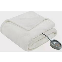 Beautyrest Microlight Plush to Berber Heated Blankets Beige (228.6x213.36)