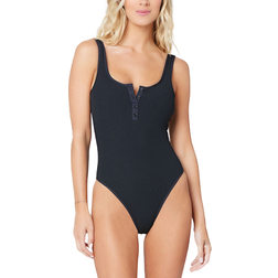 L*Space Ribbed Float On One Piece Swimsuit - Black