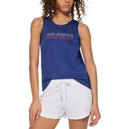 Tommy Hilfiger Scoop-Back Logo Tank Top Women - Deep Blue