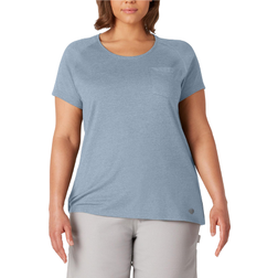 Dickies Women's Cooling Short Sleeve T-shirt Plus Size - Fog Blue