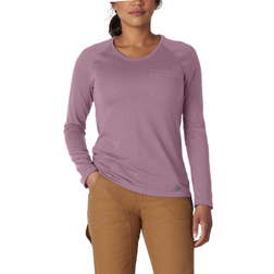 Dickies Women's Cooling Long Sleeve T-shirt - Mauve Shadow Heather