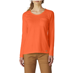 Dickies Women's Cooling Long Sleeve T-shirt - Bright Orange